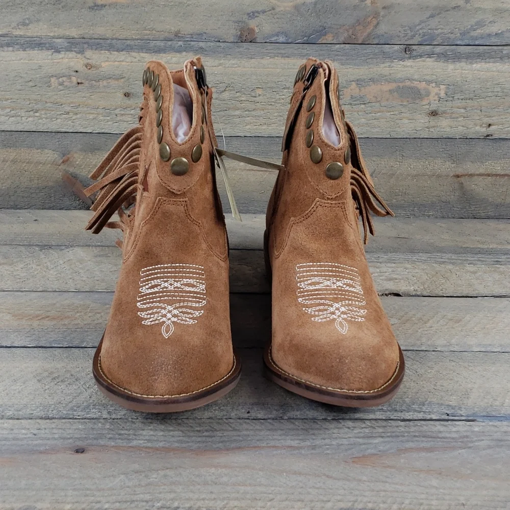 Dingo Women's Lonestar Western Leather Whiskey Bootie - Picture 5 of 10